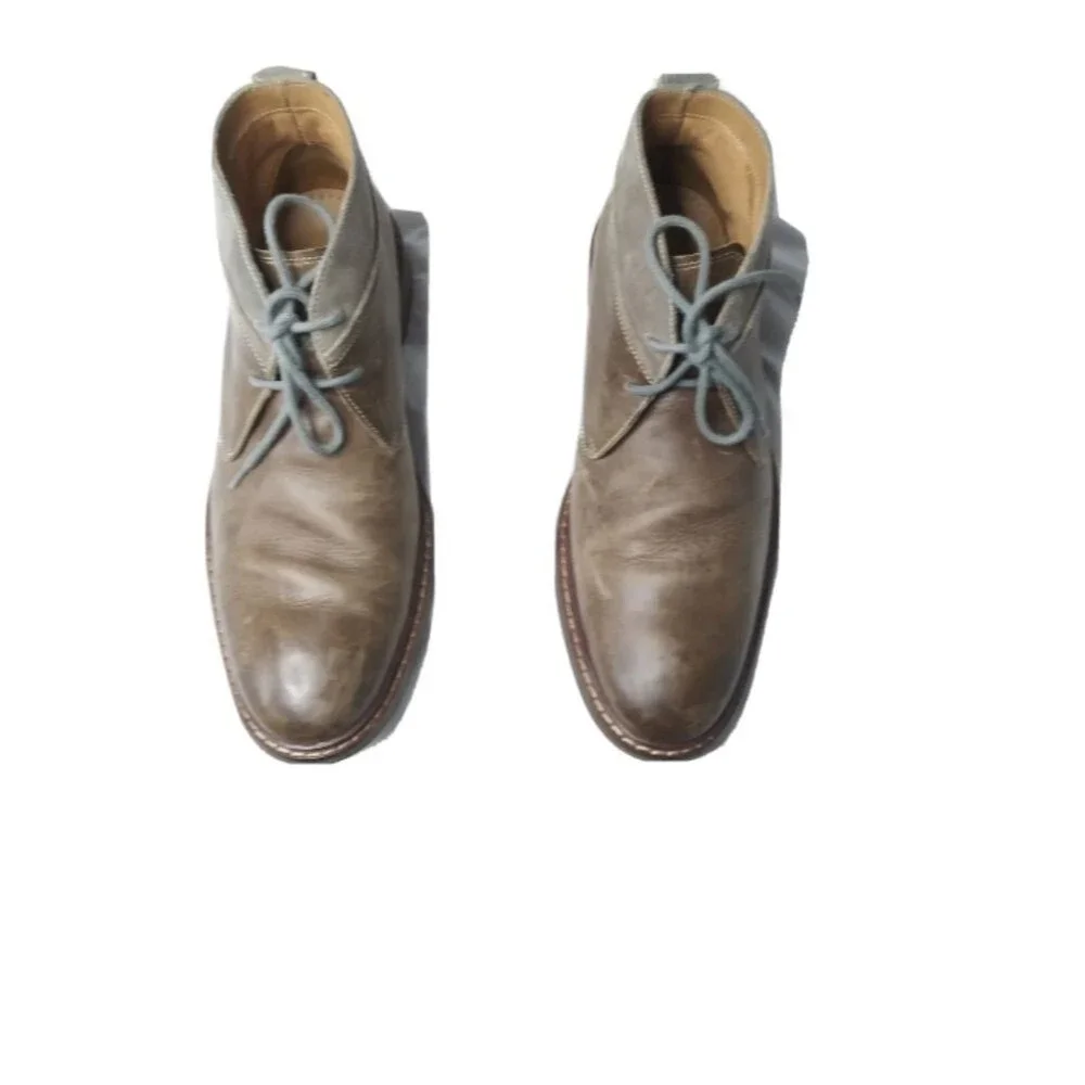 Cole Haan Chukka Boots Men's Size 9 Benton Welt Brown Leather Suede Retail $275